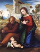 Fra Bartolommeo The Virgin Adoring the Child with Saint Joseph Spain oil painting artist